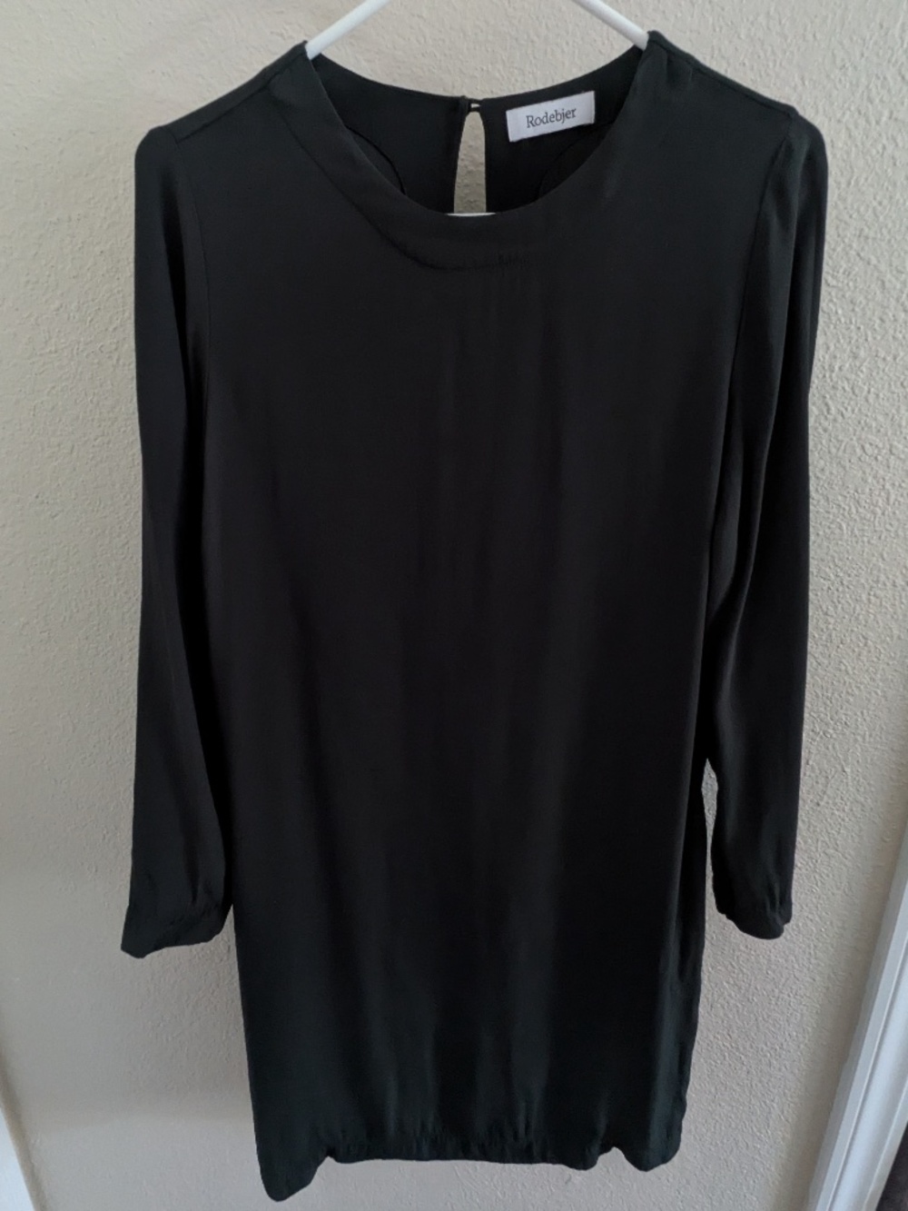 Rodebjer Claudie Dark Forest Green Viscose Tunic Top XS Open Back